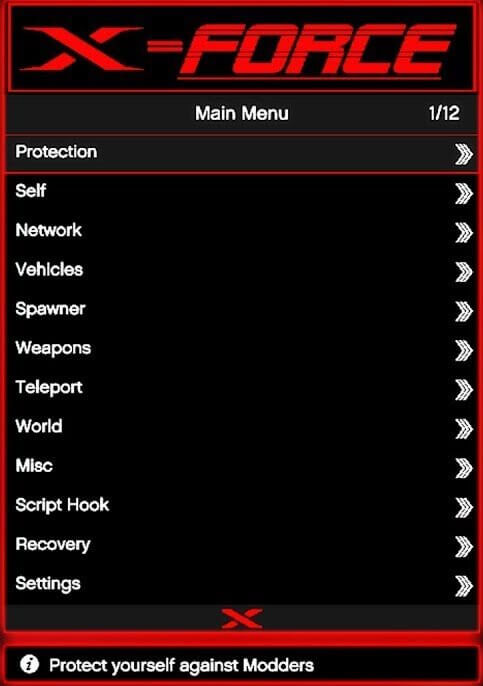 xforce mod menu